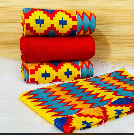 Authentic Handwoven Kente Cloth - Royal Heritage Collection